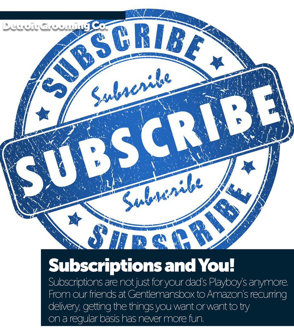 Subscriptions and You