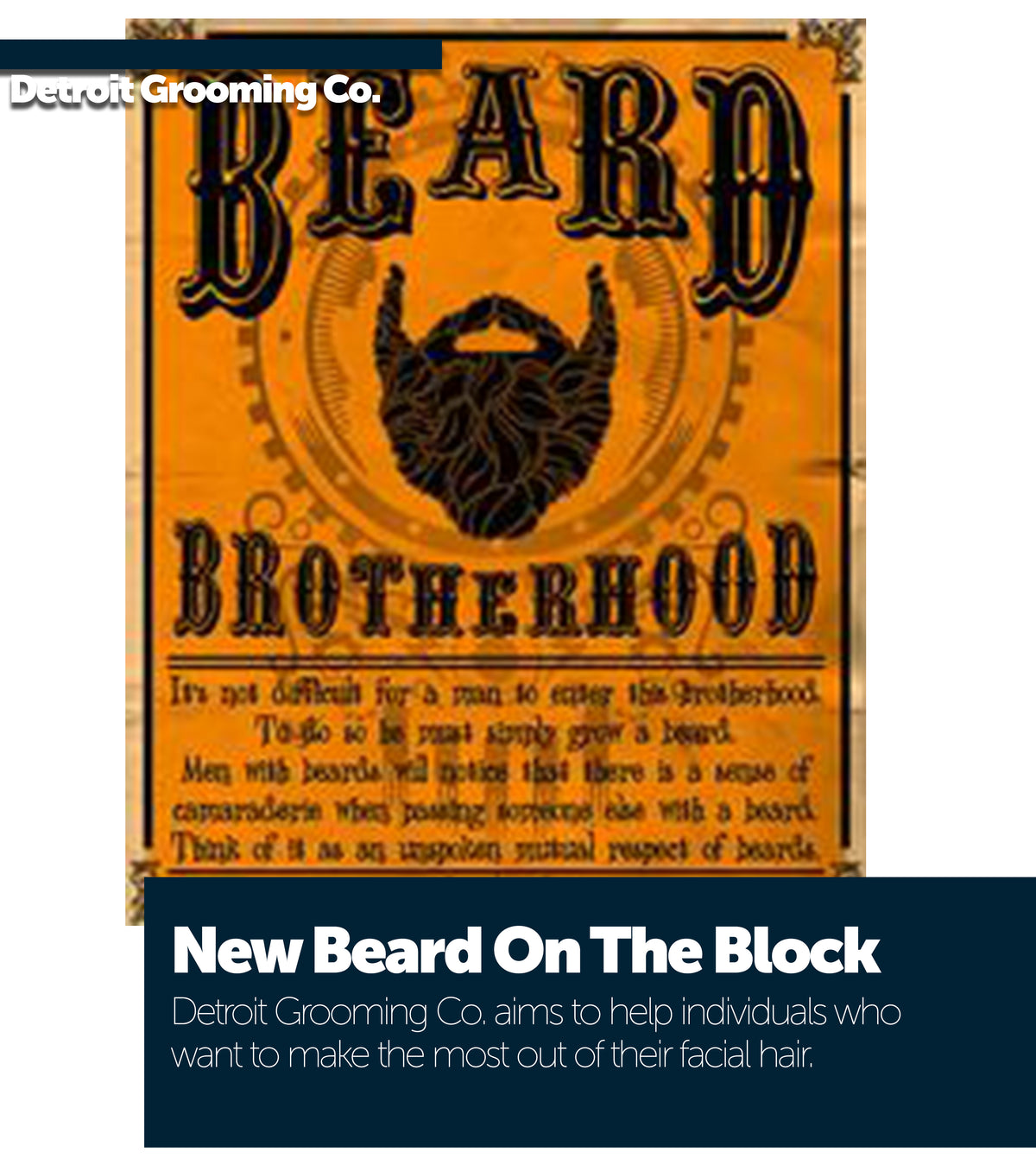 New Beard on the Block - Detroit Grooming Co.