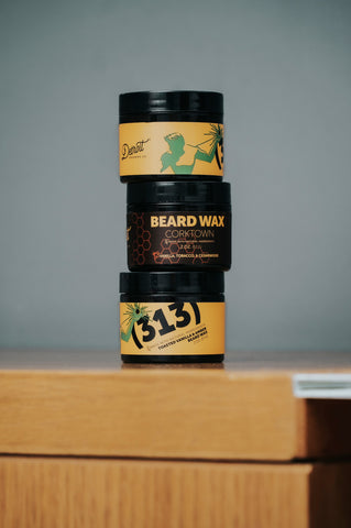 Detroit Grooming Co. Moustache Wax 313: Toasted Vanilla & Amber Strong Hold Beard Wax - 313